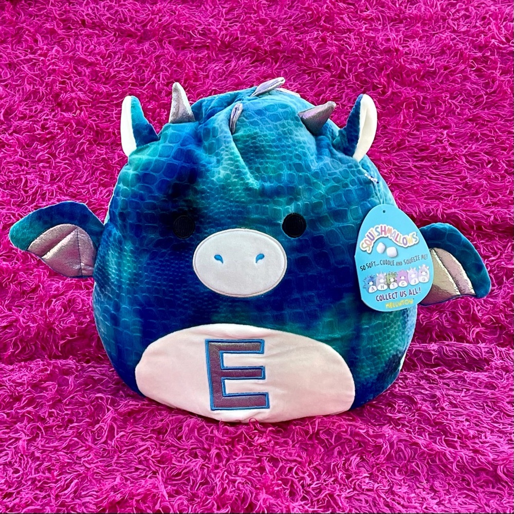 Dominic The Initial E Green And Blue Dragon 12”